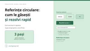 Referințe circulare Excel: cum le găsești și rezolvi în 3 pași