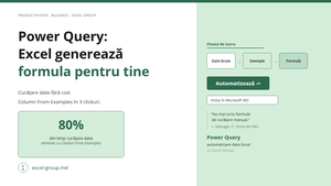 Power Query Column From Examples: Excel generează formula pentru tine
