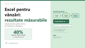 Excel pentru vânzări: urmărești leads, analizezi performanța și crești vânzările